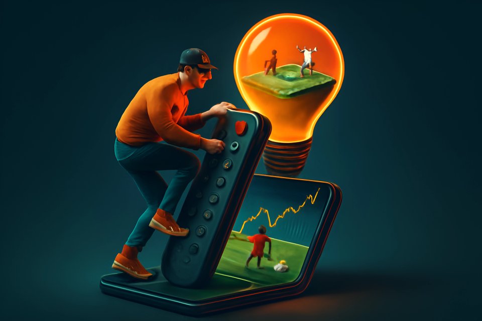 Иллюстрация, сочетающая технологии и креативность